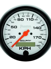 AutoMeter GAUGE; SPEEDO; 3 3/8in.; 120MPH; ELEC. PROGRAM W/LCD ODO; PHANTOM                                     - 5887 - Image 2