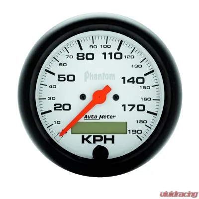 AutoMeter GAUGE; SPEEDO; 3 3/8in.; 120MPH; ELEC. PROGRAM W/LCD ODO; PHANTOM - 5887