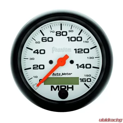 AutoMeter GAUGE; SPEEDO; 3 3/8in.; 160MPH; ELEC. PROGRAM W/LCD ODO; PHANTOM - 5888