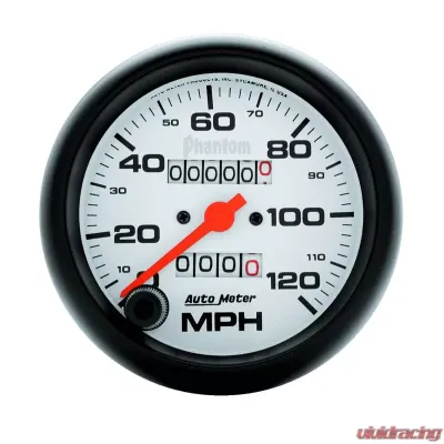 AutoMeter GAUGE; SPEEDOMETER; 3 3/8in.; 120MPH; MECHANICAL; PHANTOM - 5892