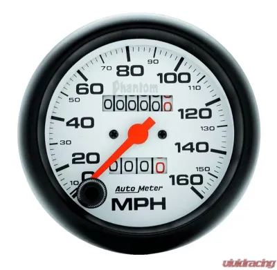 AutoMeter GAUGE; SPEEDOMETER; 3 3/8in.; 160MPH; MECHANICAL; PHANTOM - 5893