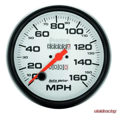 AutoMeter GAUGE; SPEEDOMETER; 5in.; 160MPH; MECHANICAL; PHANTOM - 5895