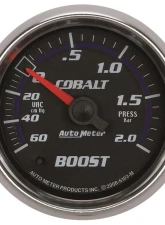 AutoMeter GAUGE; VAC/BOOST; 2 1/16in.; 60CMHG-2.0BAR; MECHANICAL; COBALT                                     - 6103-M - Image 7