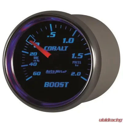 AutoMeter GAUGE; VAC/BOOST; 2 1/16in.; 60CMHG-2.0BAR; MECHANICAL; COBALT - 6103-M