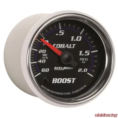 AutoMeter GAUGE; VAC/BOOST; 2 1/16in.; 60CMHG-2.0BAR; MECHANICAL; COBALT - 6103-M