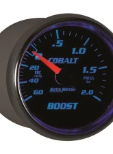 AutoMeter GAUGE; VAC/BOOST; 2 1/16in.; 60CMHG-2.0BAR; MECHANICAL; COBALT                                     - 6103-M - Image 6
