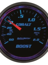 AutoMeter GAUGE; VAC/BOOST; 2 1/16in.; 60CMHG-2.0BAR; MECHANICAL; COBALT                                     - 6103-M - Image 4