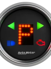 AutoMeter GAUGE; GEAR POS; 2 1/16in.; INCL INDICATORS; BLACK DIAL; BLU LED; BRIGHT SUPER B                                     - 6150 - Image 2