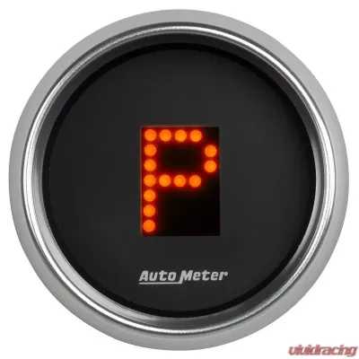 AutoMeter GAUGE; GEAR POS; 2 1/16in.; INCL INDICATORS; BLACK DIAL; BLU LED; BRIGHT SUPER B - 6150