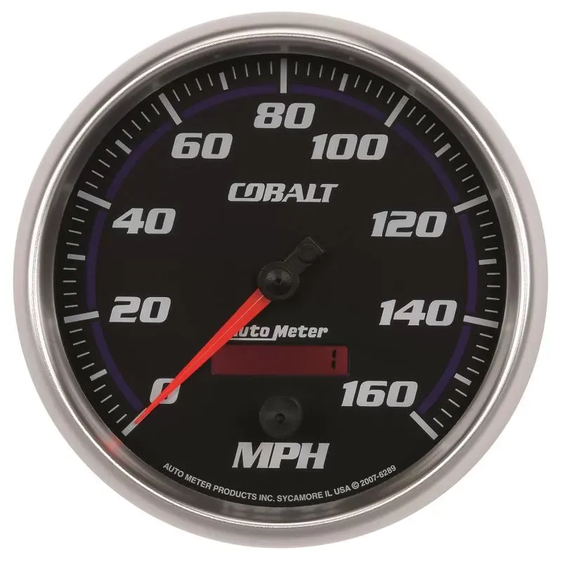 AutoMeter GAUGE; SPEEDOMETER; 5in.; 160MPH; ELEC. PROGRAMMABLE; COBALT - 6289