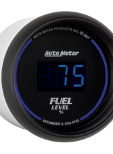 AutoMeter GAUGE; FUEL LEVEL; 2 1/16in.; 0-280O PROGRAMMABLE; DIGITAL; BLACK DIAL W/BLUE LE                                     - 6910 - Image 3