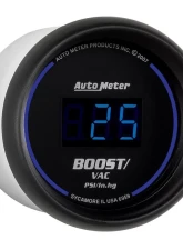 AutoMeter GAUGE; VAC/BOOST; 2 1/16in.; 30INHG-30PSI; DIGITAL; BLACK DIAL W/BLUE LED                                     - 6959 - Image 3