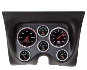 AutoMeter 6pc Designer Black Gauge Kit Chevrolet Camaro | Pontiac Firebird 1967-1968
