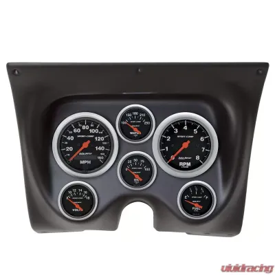 AutoMeter GAUGE KIT; 6 PC; CAMARO/FIREBIRD 67-68; TACH/MPH/FUEL/OILP/WTMP/VOLT; SPORT-COMP - 7020-SC