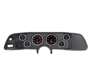 AutoMeter 6pc Designer Black Gauge Kit Chevrolet Camaro 1970-1978