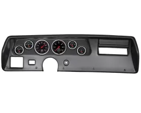 AutoMeter 6pc Designer Black Gauge Kit Chevrolet Chevelle | Elcamino | Malibu 1970-1972
