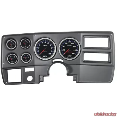 AutoMeter GAUGE KIT; 6 PC; CHEVY TRUCK/SUBURBAN 73-83; RPM/MPH/FUEL/OILP/WTMP/VOLT; COBALT Chevrolet - 7027-CB