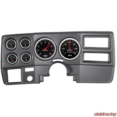 AutoMeter 6pc Designer Black Gauge Kit Chevrolet Truck | Suburban 1973-1983 - 7027-DB