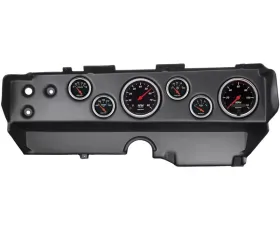 AutoMeter 6pc Designer Black Gauge Kit E-Body | Cuda | Challenger 1970-1974