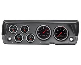 AutoMeter 6pc Designer Black Gauge Kit A-Body Duster | Demon | Dart 1970-1976