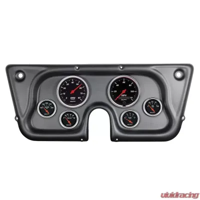 AutoMeter 6pc Designer Black Gauge Kit Chevrolet Truck C/K | K5 | Suburban 1967-1972 - 7032-DB