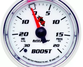 AutoMeter GAUGE; VAC/BOOST; 2 1/16in.; 30INHG-20PSI; MECHANICAL; C2