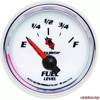 AutoMeter GAUGE; FUEL LEVEL; 2 1/16in.; 240OE TO 33OF; ELEC; C2 - 7116