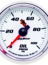 AutoMeter GAUGE; OIL PRESSURE; 2 1/16in.; 100PSI; MECHANICAL; C2                                     - 7121 - Image 2