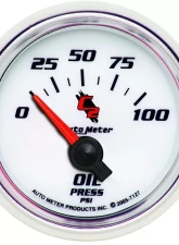 AutoMeter GAUGE; OIL PRESSURE; 2 1/16in.; 100PSI; ELECTRIC; C2                                     - 7127 - Image 2