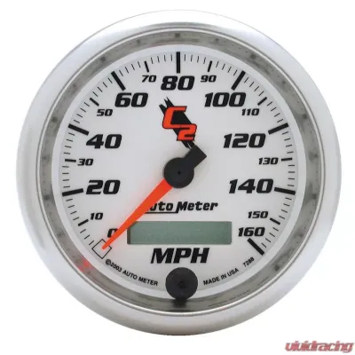 AutoMeter GAUGE; SPEEDOMETER; 3 3/8in.; 160MPH; ELEC. PROGRAMMABLE; C2 - 7288