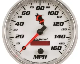 AutoMeter GAUGE; SPEEDOMETER; 5in.; 160MPH; ELEC. PROGRAMMABLE; C2