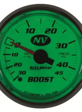 AutoMeter GAUGE; VAC/BOOST; 2 1/16in.; 30INHG-45PSI; MECHANICAL; NV                                     - 7308 - Image 2