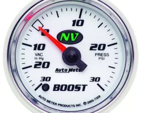 AutoMeter GAUGE; VAC/BOOST; 2 1/16in.; 30INHG-30PSI; DIGITAL STEPPER MOTOR; NV