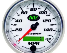 AutoMeter GAUGE; SPEEDOMETER; 3 3/8in.; 160MPH; ELEC. PROGRAMMABLE; NV