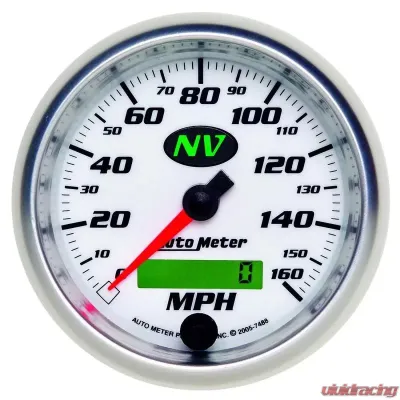 AutoMeter GAUGE; SPEEDOMETER; 3 3/8in.; 160MPH; ELEC. PROGRAMMABLE; NV - 7488