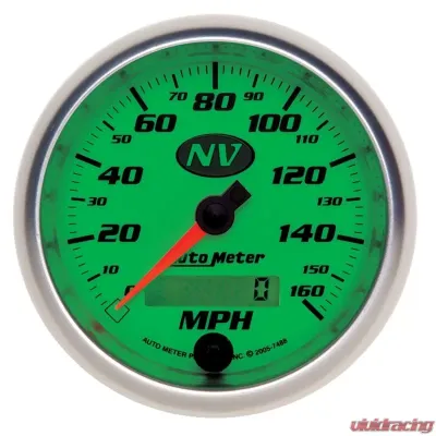 AutoMeter GAUGE; SPEEDOMETER; 3 3/8in.; 160MPH; ELEC. PROGRAMMABLE; NV - 7488