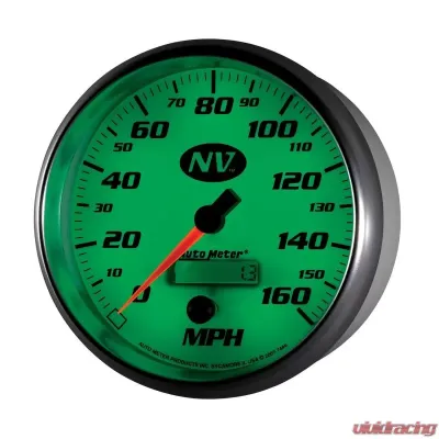 AutoMeter GAUGE; SPEEDOMETER; 5in.; 160MPH; ELEC. PROGRAMMABLE; NV - 7489