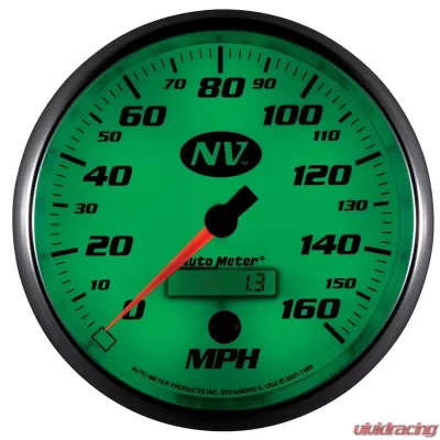 AutoMeter GAUGE; SPEEDOMETER; 5in.; 160MPH; ELEC. PROGRAMMABLE; NV - 7489