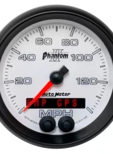 AutoMeter GAUGE; SPEEDOMETER; 3 3/8in.; 140MPH; GPS; PHANTOM II                                     - 7580 - Image 6