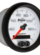AutoMeter GAUGE; SPEEDOMETER; 3 3/8in.; 140MPH; GPS; PHANTOM II                                     - 7580 - Image 5