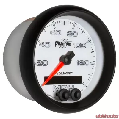 AutoMeter GAUGE; SPEEDOMETER; 3 3/8in.; 140MPH; GPS; PHANTOM II - 7580