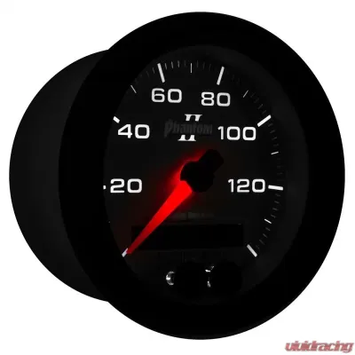 AutoMeter GAUGE; SPEEDOMETER; 3 3/8in.; 140MPH; GPS; PHANTOM II - 7580