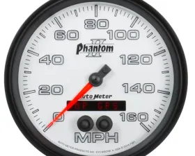 AutoMeter GAUGE; SPEEDOMETER; 5in.; 160MPH; GPS; PHANTOM II