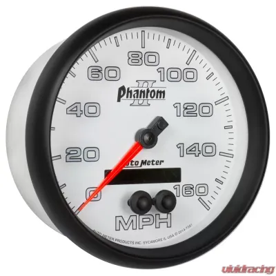 AutoMeter GAUGE; SPEEDOMETER; 5in.; 160MPH; GPS; PHANTOM II - 7581