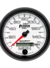 AutoMeter GAUGE; SPEEDOMETER; 3 3/8in.; 160MPH; ELEC. PROGRAMMABLE; PHANTOM II                                     - 7588 - Image 2