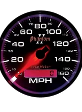 AutoMeter GAUGE; SPEEDOMETER; 3 3/8in.; 160MPH; ELEC. PROGRAMMABLE; PHANTOM II                                     - 7588 - Image 2