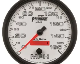AutoMeter GAUGE; SPEEDOMETER; 5in.; 160MPH; ELEC. PROGRAMMABLE; PHANTOM II
