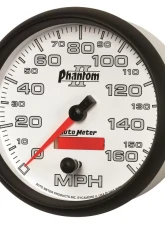 AutoMeter GAUGE; SPEEDOMETER; 5in.; 160MPH; ELEC. PROGRAMMABLE; PHANTOM II                                     - 7589 - Image 2