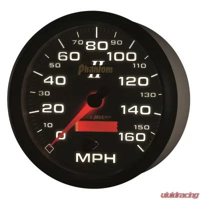 AutoMeter GAUGE; SPEEDOMETER; 5in.; 160MPH; ELEC. PROGRAMMABLE; PHANTOM II - 7589