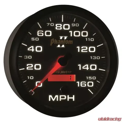 AutoMeter GAUGE; SPEEDOMETER; 5in.; 160MPH; ELEC. PROGRAMMABLE; PHANTOM II - 7589